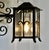 Large Traditional Wall Lantern This is a Large Wall Lantern it has 3 glazed sides, it is hung out from the wall on a...