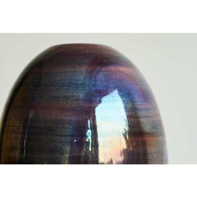 Luster Glazed Studio Pottery Object by Joke Stroes, 1970s For Sale - Image 3 of 9