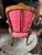Late 19th Century Late 19th-Century French Louis XV / Louis XVI-Style Red Upholstered Salon Suite (Settee & Chairs) For Sale - Image 5 of 8