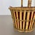 Minimalistic Bamboo Metal Planter in the style of Matégot, France, 1960s For Sale - Image 6 of 18