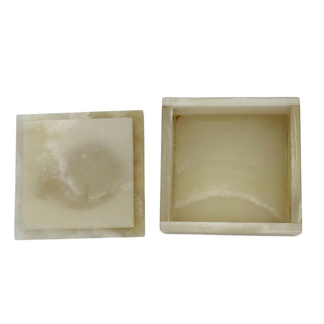 Mid 20th Century Pale Green Onyx Box For Sale - Image 5 of 6