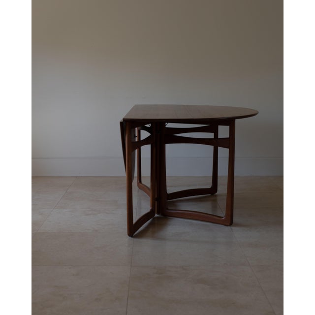 1960s 1960s Attributed to Hvidt & Molgaard Nielsen Hm6 Drop Leaf Dining Table for France & Son, Denmark For Sale - Image 5 of 16