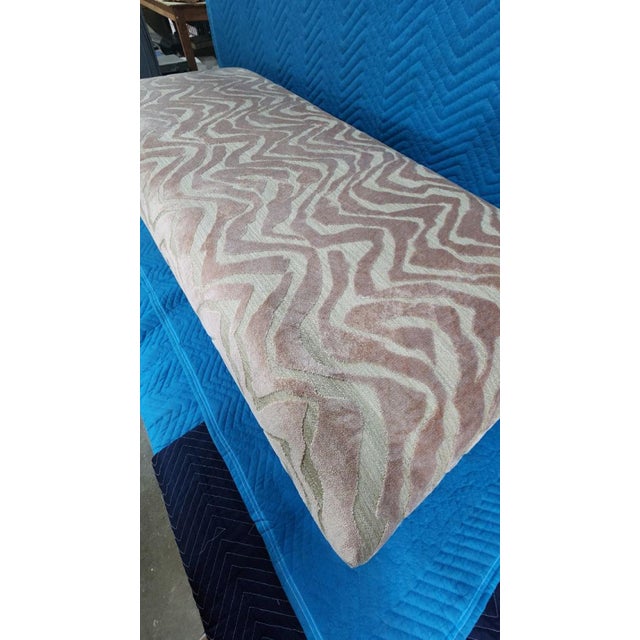 1990s Massoud Pink Bench With Acrylic Legs For Sale In Dallas - Image 6 of 7