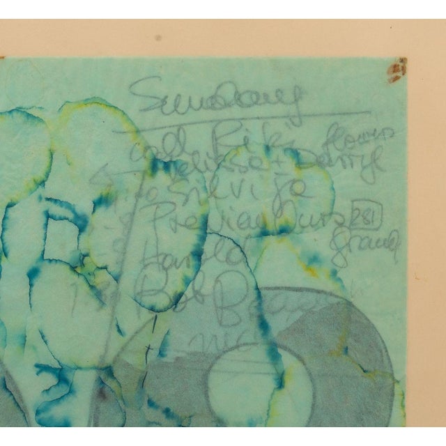 Elfi Schuselka "28" Mixed Media on Paper, 1960 For Sale - Image 4 of 6