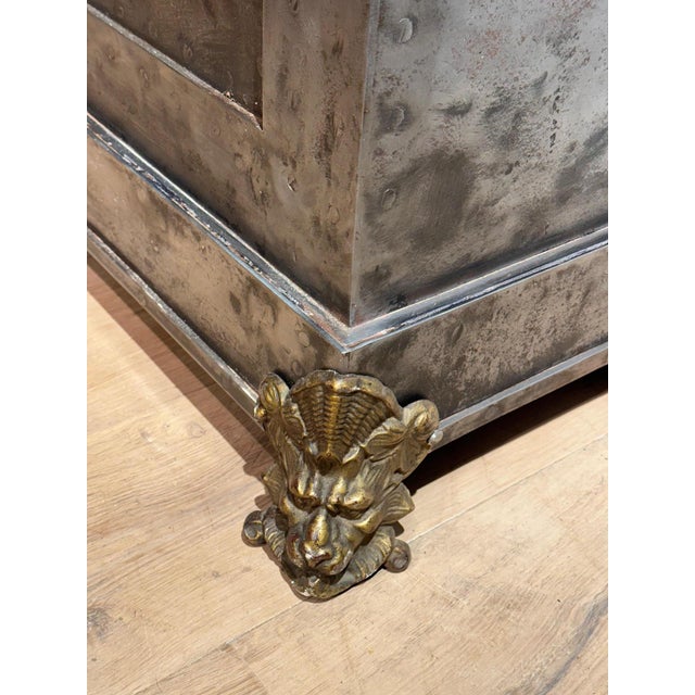 Antique Iron Safe, 1890s For Sale - Image 5 of 18