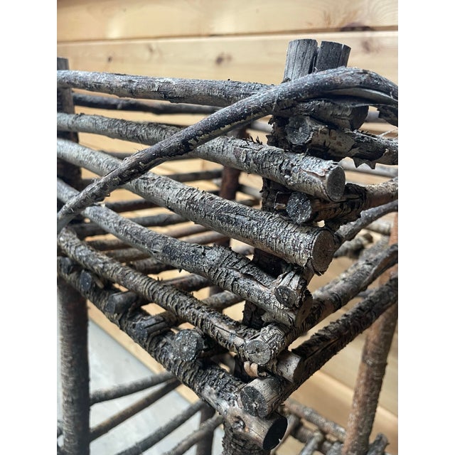 This vintage wooden plant stand has a lovely aged and weathered feel, adding great character to a display of house plants....