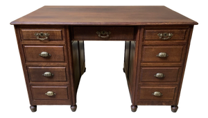 Antique Art Nouveau Freestanding Desk, 1915