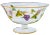 Mid 20th Century Glass Bowl With Gold Inlay & Grape Pattern For Sale