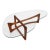 Mid-Century Modern Adrian Pearsall Glass Top Walnut Coffee Table For Sale