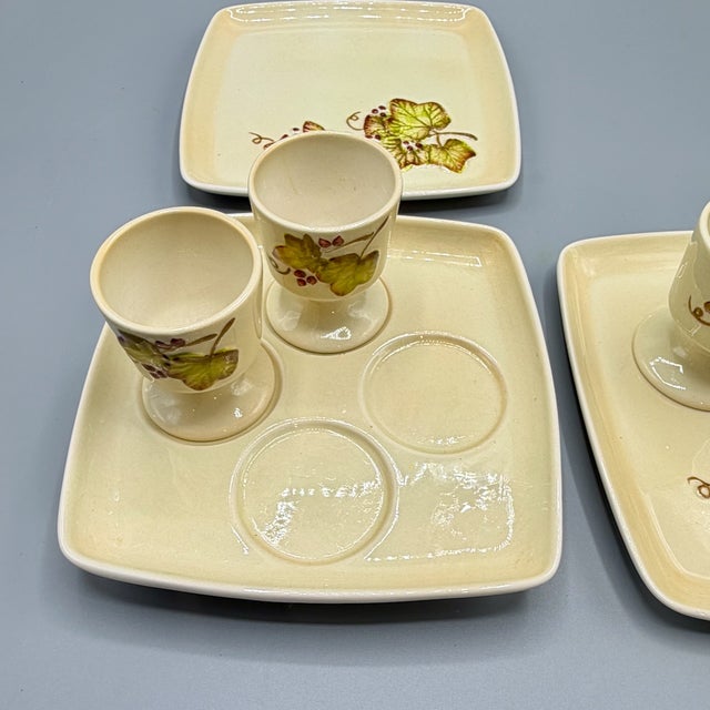 Art Deco Grapevine Breakfast & Serving Service from Carlton Ware, England, 1930s, Set of 17 For Sale - Image 14 of 18