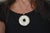 Large Medallion 14k White Chalcedony Pendant For Sale - Image 12 of 14
