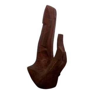 1948 "Increase and Multiply and Fill Earth" Art Deco Ceramic Table Sculpture by Peter Lupori For Sale