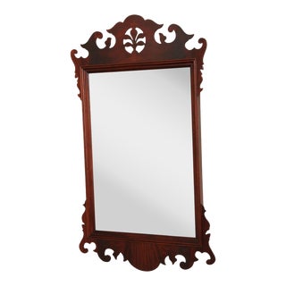 Chippendale Style Mahogany Wall Mirror For Sale