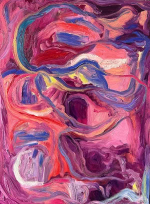 "Light Queen" by Monica Shulman Contemporary Abstract Expressionist Oil Painting