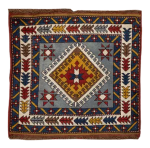 Vintage Kazak Rug, 3'6" X 3'5"