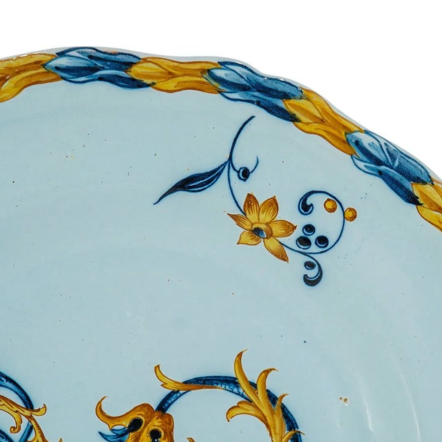 Late 19th Century Late 19th Century Émile Gallé “Animaux Héraldiques” Faience Plates - Pair For Sale - Image 5 of 13
