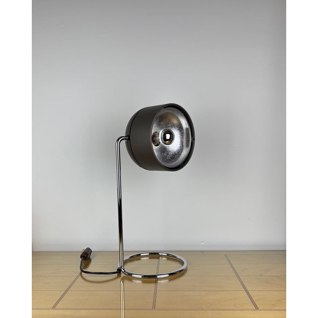 Mid-Century Industrial Space Age Table Lamp by Arnold Berges for Staff Leuchten, Germany, 1970s For Sale - Image 6 of 18