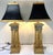 Vintage French Empire Style Bouillotte Lamps With Finials and Shades- A Pair For Sale - Image 9 of 17