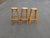 Brown Vintage Bohemian Style Bamboo Stools With Rattan Weaving Seat, 3 Pieces For Sale - Image 8 of 8