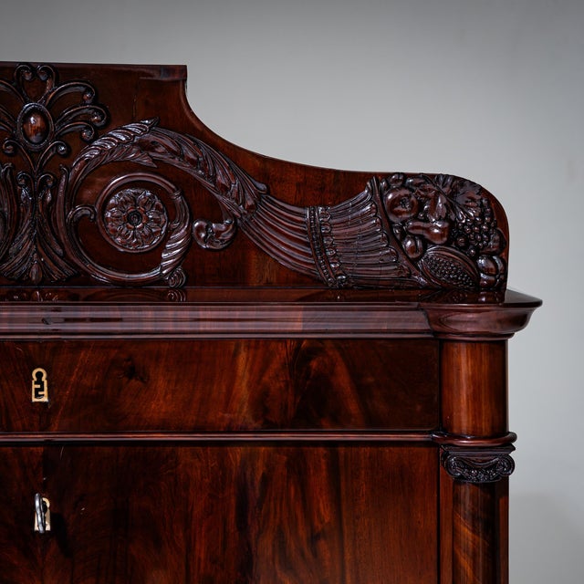 Louis Philippe Secretaire in Mahogany For Sale - Image 16 of 18