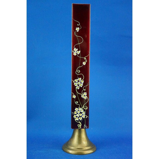 20th Century, Oriental Bronze Vase with Enamels and Floral Decorations Early 1900s - China or Japan, 1890s For Sale - Image 9 of 18