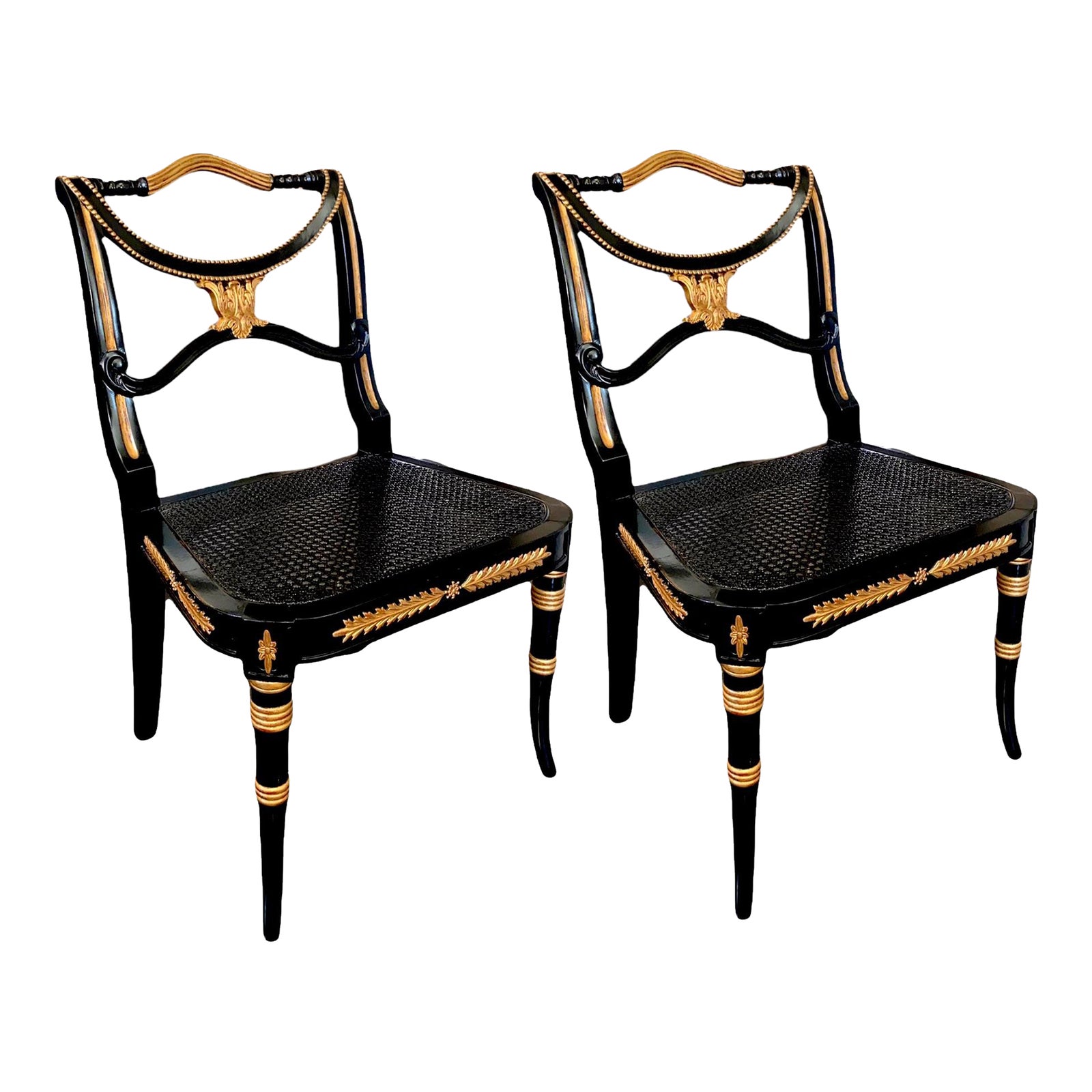 Theodore Alexander Side Chairs a Pair Chairish