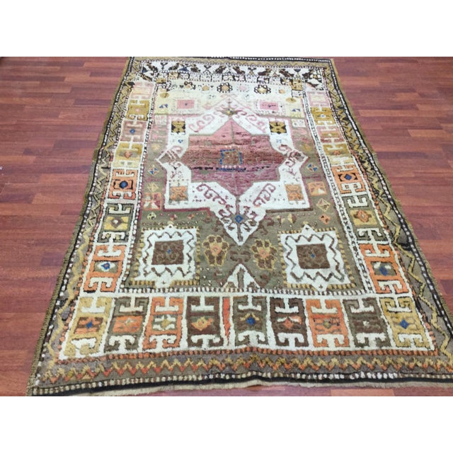 Antique Decorative Turkish Village Rug -By Woven Rug Gallery For Sale - Image 9 of 9