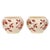 Large Antique Flower Pots Cachepots with Floral Decor, Set of 2 For Sale - Image 5 of 18