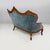 Italian Louis XVI Style Sofa in Light Blue Velvet and Wood, 1930s For Sale - Image 4 of 18