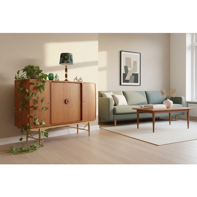 Mid-Century Modern Danish Cabinet in Teak and Oak, 1960s For Sale - Image 3 of 18