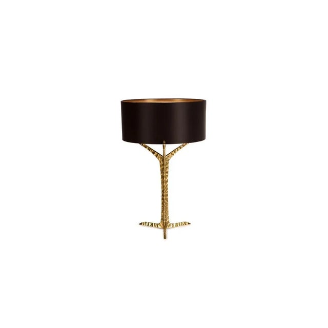 Alentejo brass table lamp by insidherland dimensions: d 44 x w 44 x h 62 cm. Materials: satin, patinated brass. 2 kg....