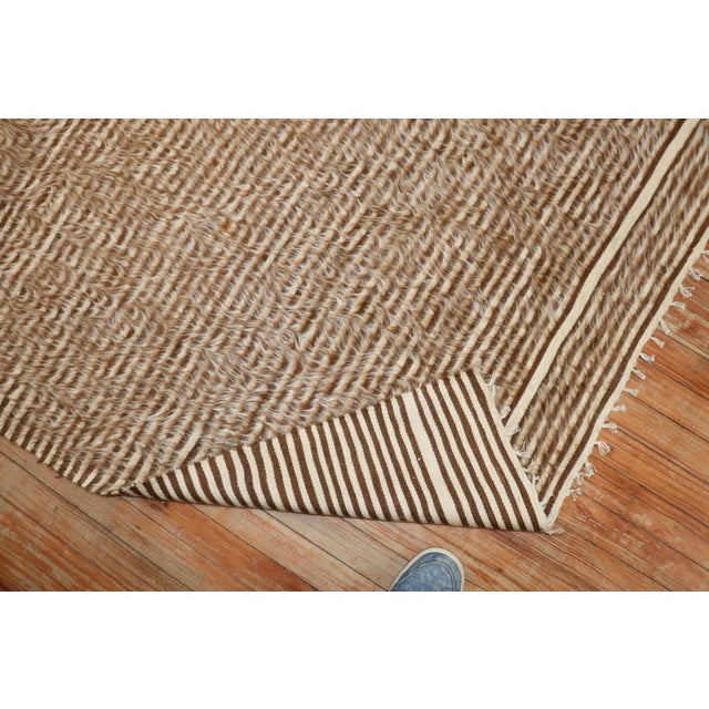 Vintage Zabihi Collection Mohair Turkish Rug - 4'6" x 6'7" For Sale - Image 4 of 8