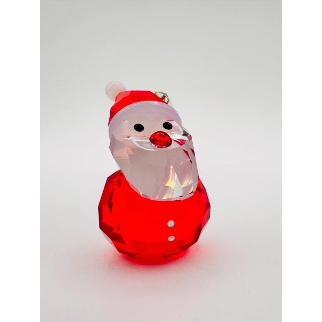 Modern Swarovski Rocking Santa Figurine No. 1143323 Retired For Sale - Image 3 of 10