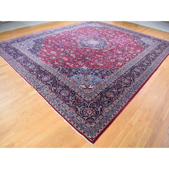 Persian 1960s Red Vintage Oriental Rug For Sale - Image 3 of 11