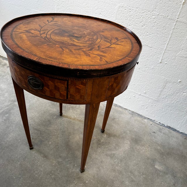 Louis XVI Style Marquetry Game Table, 1900s For Sale - Image 11 of 18