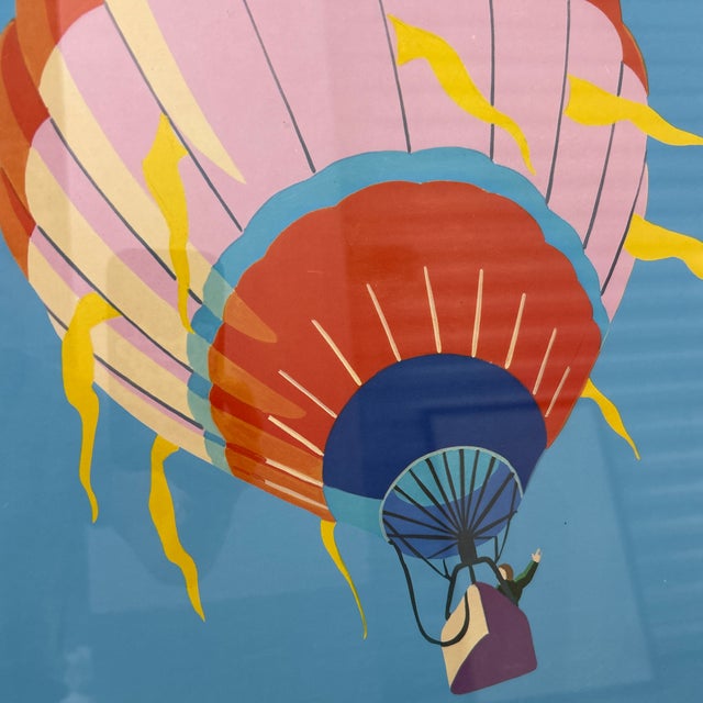 1980s Oren Sherman Original Poster World Hot Air Balloon Championship 1981 For Sale - Image 5 of 9