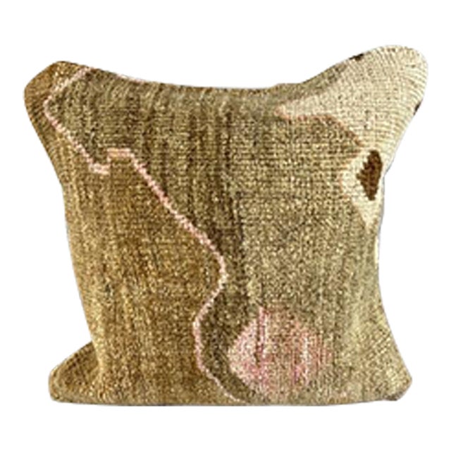 20 x 20 Rug Pillow Spice Route Turkish Pillow Cushion Cover For Sale