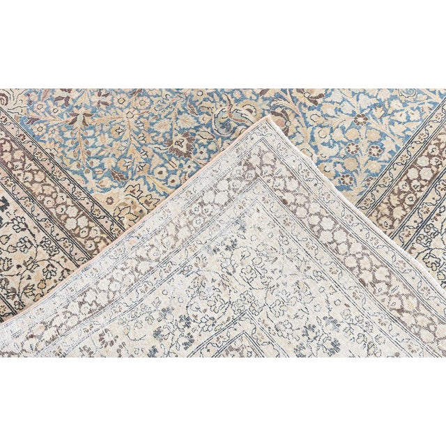 Antique Persian Meshad Handmade Wool Rug For Sale In New York - Image 6 of 9