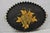 Vintage French Country Black and Gold Hand Painted Oval Toleware Serving Tray For Sale - Image 15 of 15