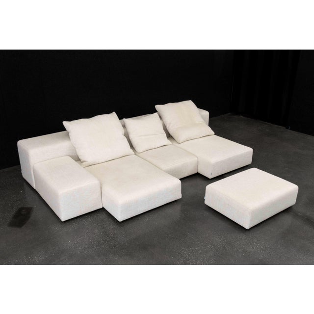 White Lissoni for Living Divani Extra Wall Modular Sofa For Sale - Image 8 of 12