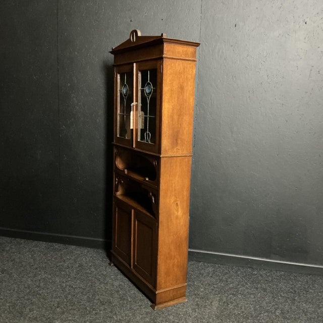 Arts and Crafts Oak Bookcase, 1890s For Sale - Image 6 of 7