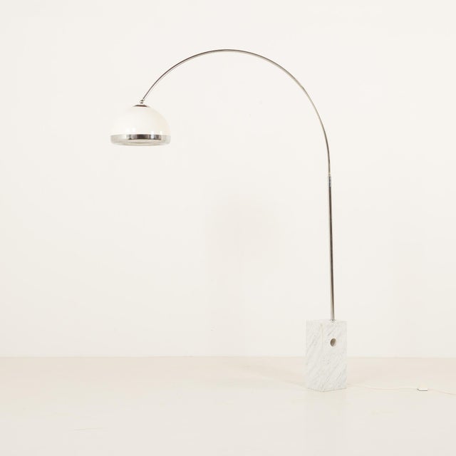Mid-Century Modern Mid-Century Italian Arc Lamp in the style of Castiglioni, 1970s For Sale - Image 3 of 13