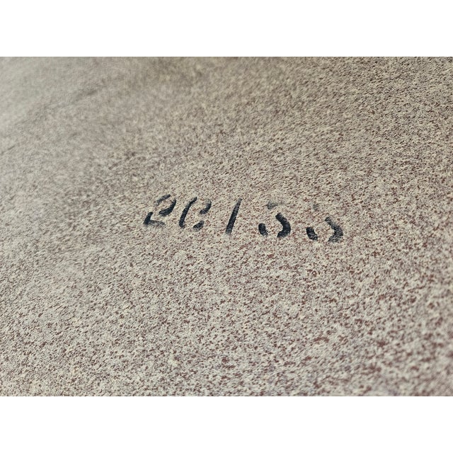 Square Black and Rattan Faux Walnut Top Side Table For Sale - Image 12 of 12