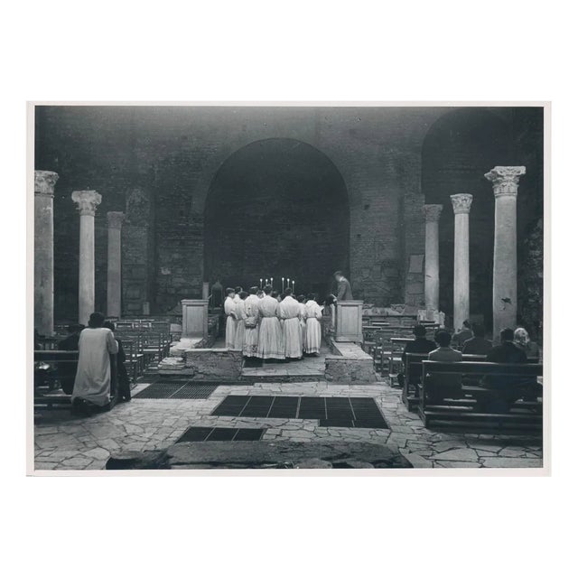 Basilica, Italy, 1950s, Black & White Photograph For Sale