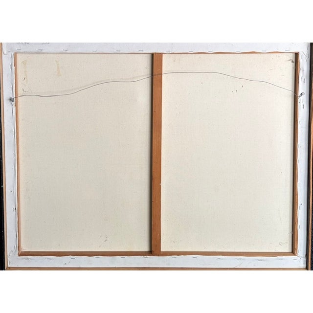 Mid Century Abstract Expressionist Floral Painting, Signed For Sale - Image 10 of 10