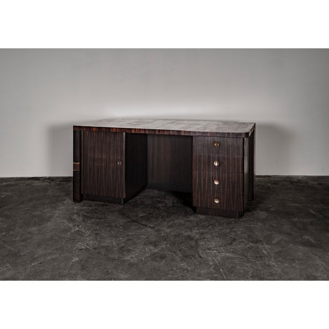 Art Deco Desk in Mahogany by Bruno Paul for Veb Deutsche Werkstätten Hellerau, 1930s For Sale - Image 9 of 18