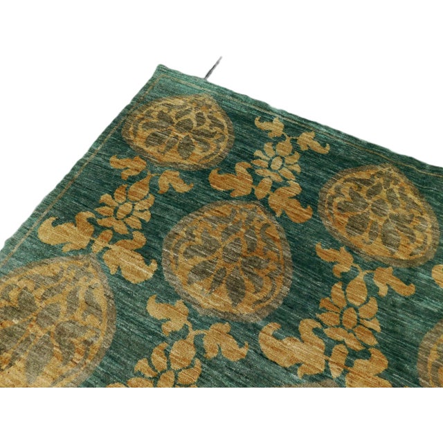 Vintage Handmade Wool Pile Rug. 12'2"x 12'3" For Sale - Image 9 of 18