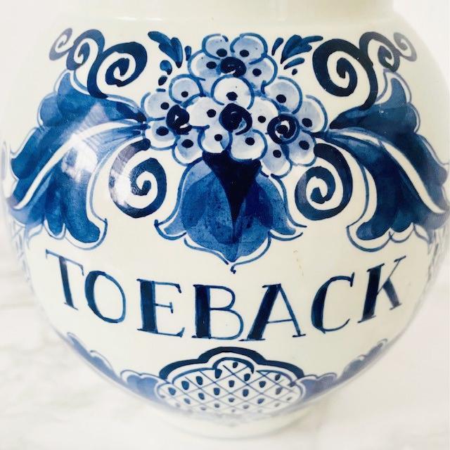 Blue Toeback Pot from Velsen Keramiekfabriek for Delft, 1950s For Sale - Image 10 of 15