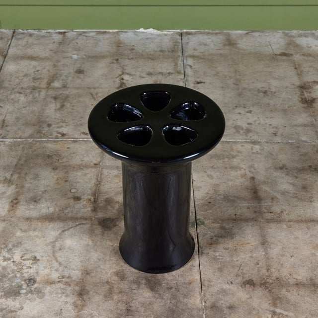 Angelo Mangiarotti Ceramic Glazed Umbrella Stand for Ceramica Brambilla Milano For Sale In Los Angeles - Image 6 of 16