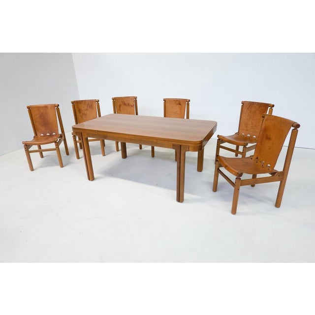 Mid-Century Modern Extendable Dining Table attributed to Llmari Tapiovaara, Finland, 1950s For Sale - Image 9 of 11